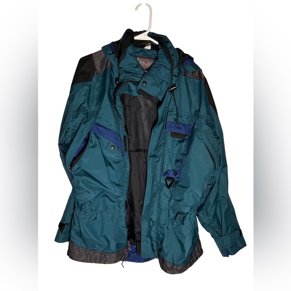 Mobius Green and‎ Black Hooded Jacket